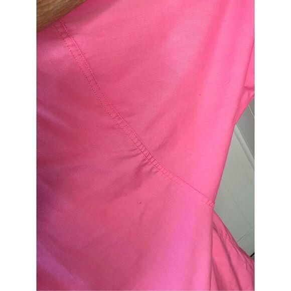 Hunters Glen Womens Large Button Front Shirt Pink Chest Pockets 3/4 Sleeves - Picture 9 of 15